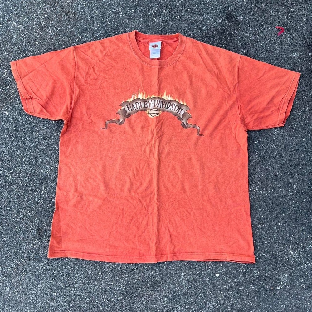 1990s Harley Davidson Graphic AOP shirt size XL
